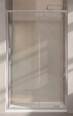 TAILORED Chrome 1400 Sliding Door with 6mm Easy Clean Glass, 7616